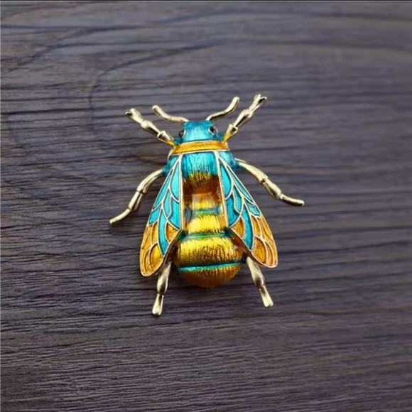 2PCS Colorful Bumblebee Enamel Brooch Pin Set - Picture 13 of 13